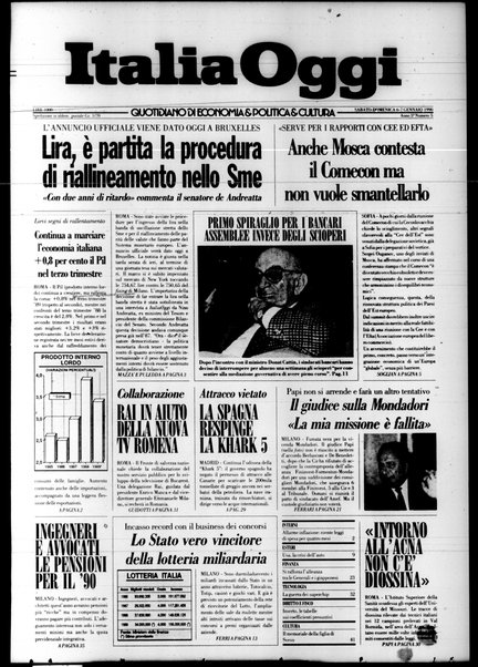 Italia oggi : quotidiano di economia finanza e politica